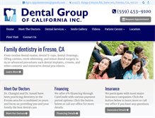 Tablet Screenshot of dentalgroupofcalifornia.com